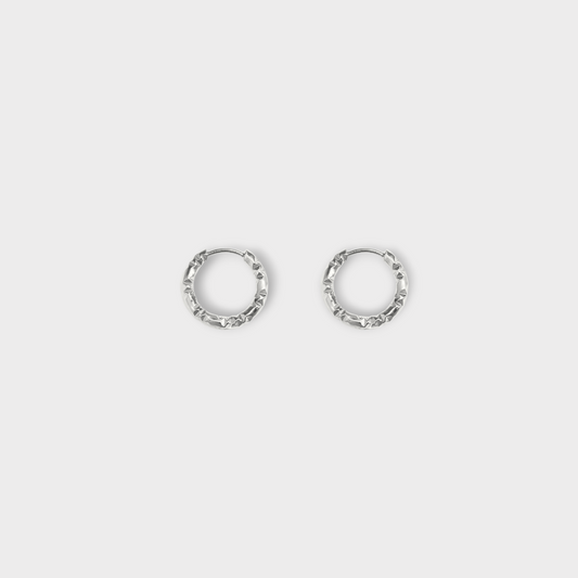 Hamret Creoler 12mm-Guldbelagt & Vandfast