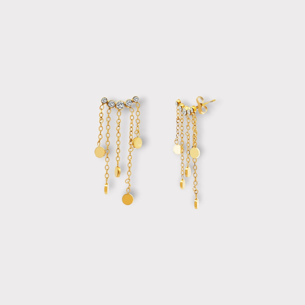 Stella Ørestikker-Guldbelagt, Zirconia & Vandfast