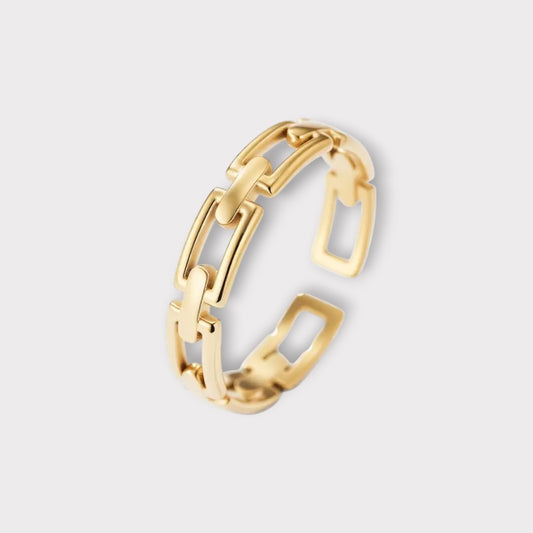 Kædering - Guldbelagt, Vandfast & Justerbar