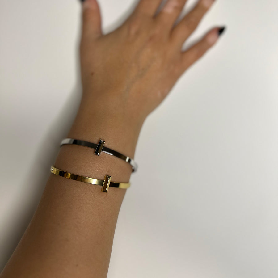 Simple Bangle Armbånd - Sølv