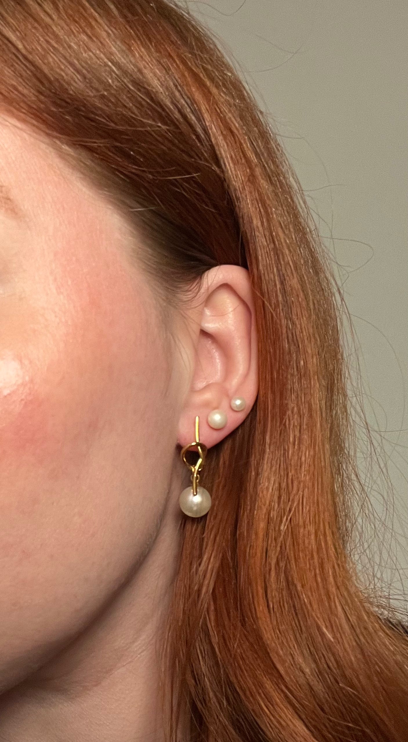 Knot Pearl Øreringe - Guldbelagt & Vandfast