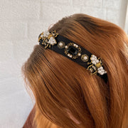 Pearly Bee Hair Band Large - Sort