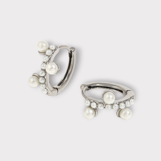 Pearl Glow Creoler-Guldbelagt & Vandfast