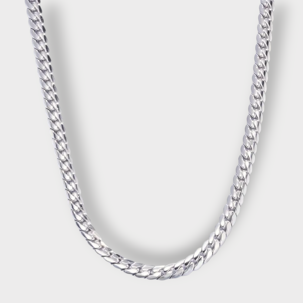 Klassisk Flad Panser Halskæde - Guldbelagt & Vandfast