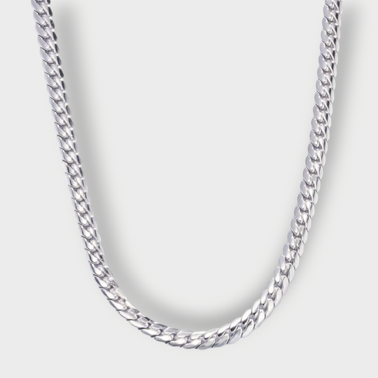 Klassisk Flad Panser Halskæde - Guldbelagt & Vandfast