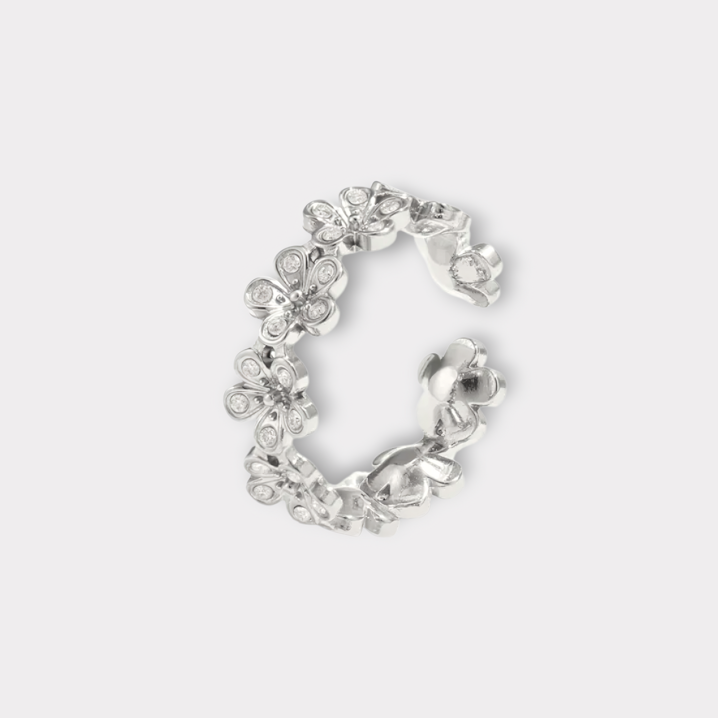 Daisy Sparkle Ring-Guldbelagt, Vandfast & Justerbar