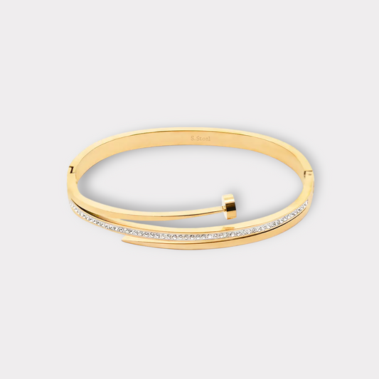 Karina Bangle Armbånd - Guldbelagt & Vandfast