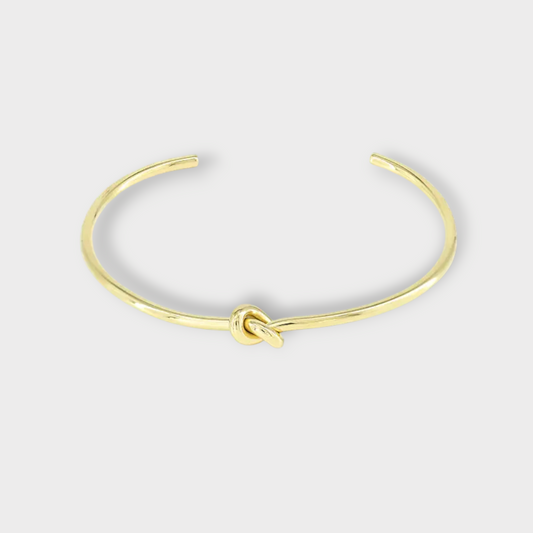 Knot Bangle Armbånd - Guldbelagt, Vandfast & Justerbar