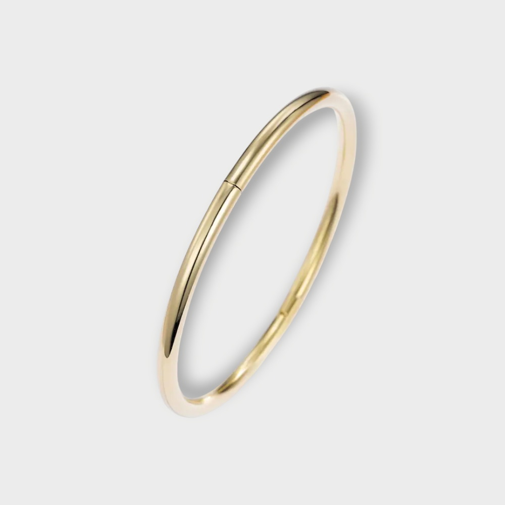 Classic Oval Bangle Armbånd - Guldbelagt & Vandfast