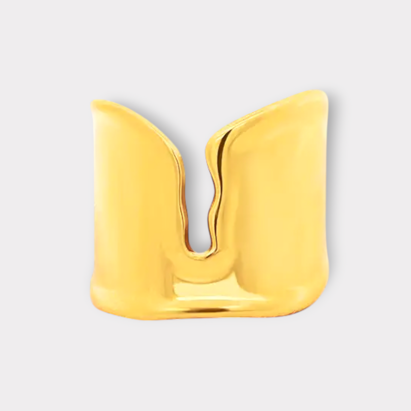 Golden Wave Ringe-Guldbelagt, Vandfast & Justerbar