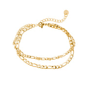 Classic Panzer Double Layer armbånd - Guld
